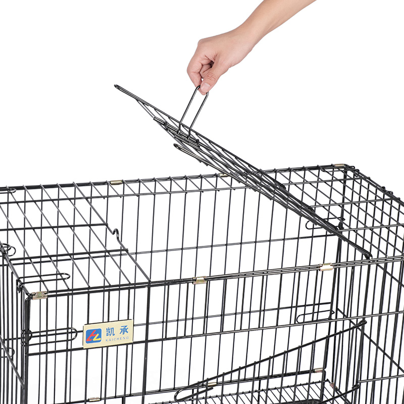 Thùng chó có thể gập kim loại cho chó con