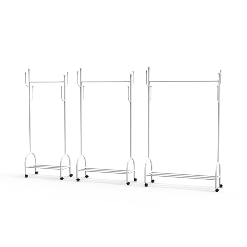 Ánh sáng sang trọng sàn gia dụng đơn giản giá quần áo đơn giản Balcony Balcony đơn giản quần áo thẳng đứng bánh xe