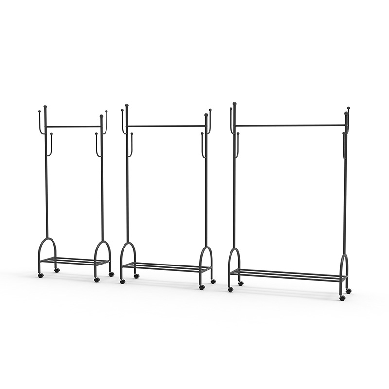 Ánh sáng sang trọng sàn gia dụng đơn giản giá quần áo đơn giản Balcony Balcony đơn giản quần áo thẳng đứng bánh xe