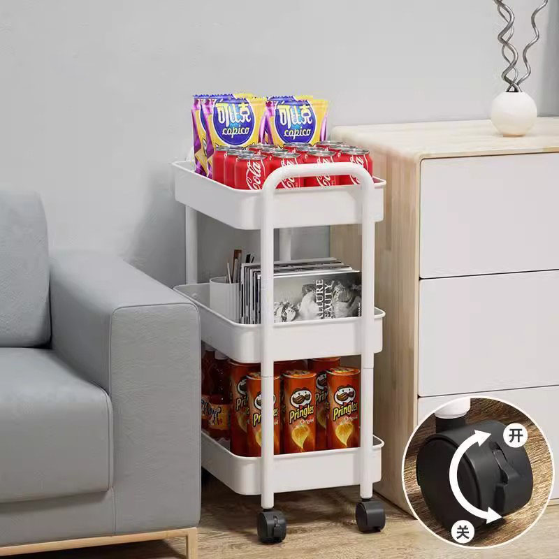 Tầng tay cầm đôi nhiều tầng. Kệ xe đẩy di động